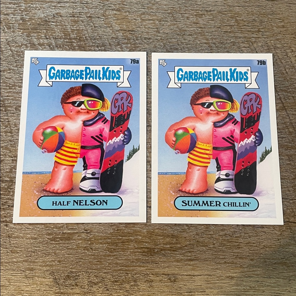 ✨10/$10 GPK SALE✨ Garbage Pail Kids GPK Go on Vacation Base 79a and 79b